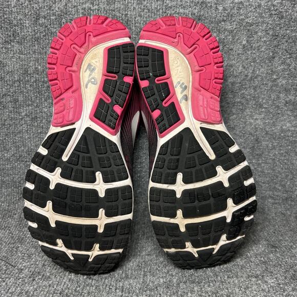 Brooks Ghost 10 Running Shoes Womens Size 9 Wide D Black Pink Sneakers 120246 - Picture 7 of 9